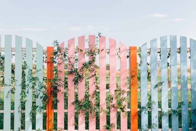15 ideeën hoe een hek in het land te versieren. Foto