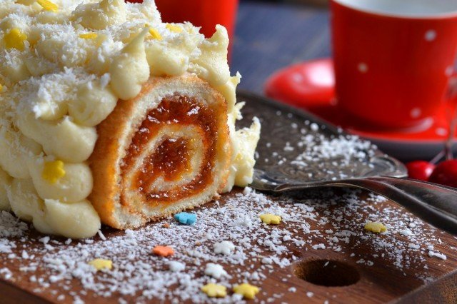 Koekroll "Winter Tale". Stap -By -stap Recept met foto