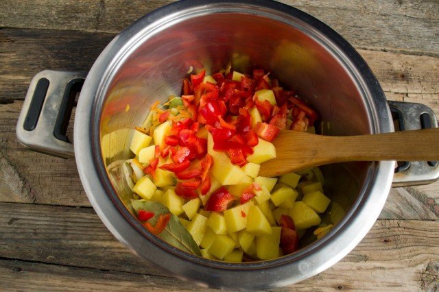 Borsch van ingelegde kool met varkensvlees. Stap -By -stap Recept met foto