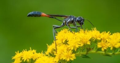 Ammofielen - Wat zijn deze mopperende wespen interessant? Types, beschrijving, voeding. Foto