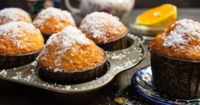 Oranje cupcakes met kardemom. Stap -By -stap Recept met foto