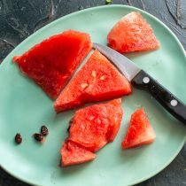 Watermeloen smoothie met honing