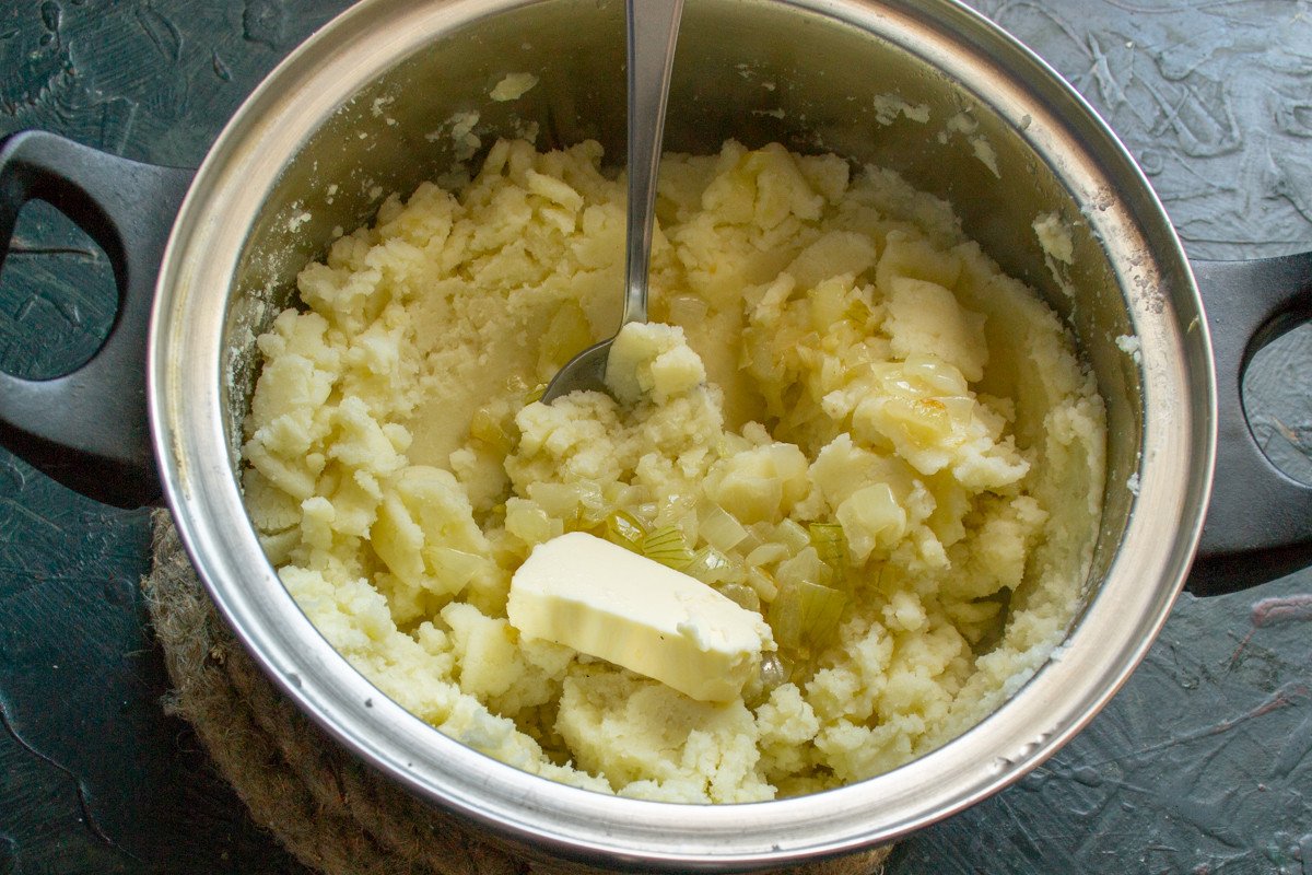 Bon eetlust of aardappelpuree in het Frans. Stap -By -stap Recept met foto
