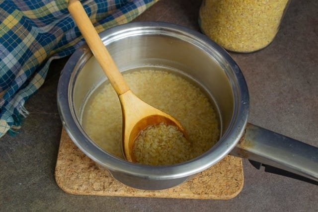 Snel bulgur met pompoen. Stap -By -stap Recept met foto