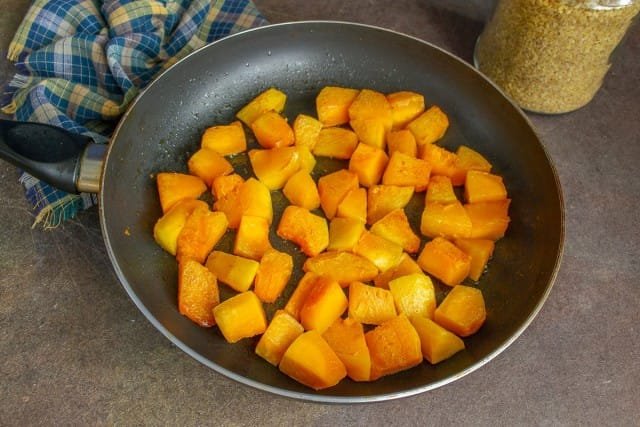 Snel bulgur met pompoen. Stap -By -stap Recept met foto