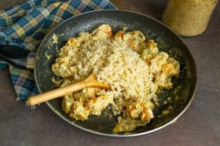 Snel bulgur met pompoen. Stap -By -stap Recept met foto