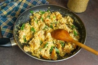 Snel bulgur met pompoen. Stap -By -stap Recept met foto