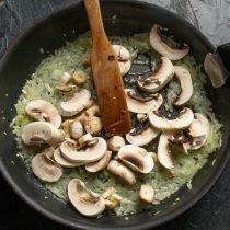 Champignons en kaastaart