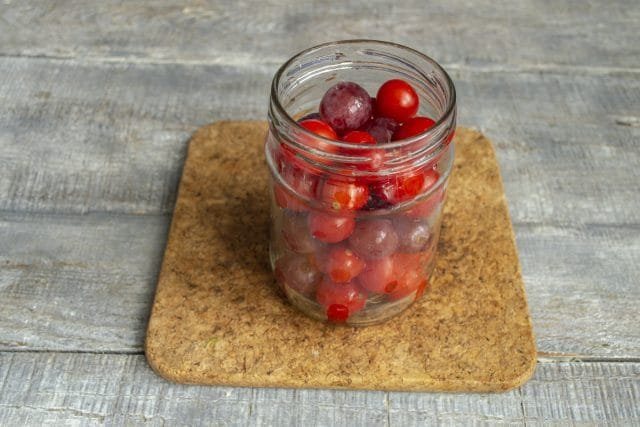 Tomaten met druiven voor de winter