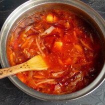 Lean Borsch met bonen en champignons