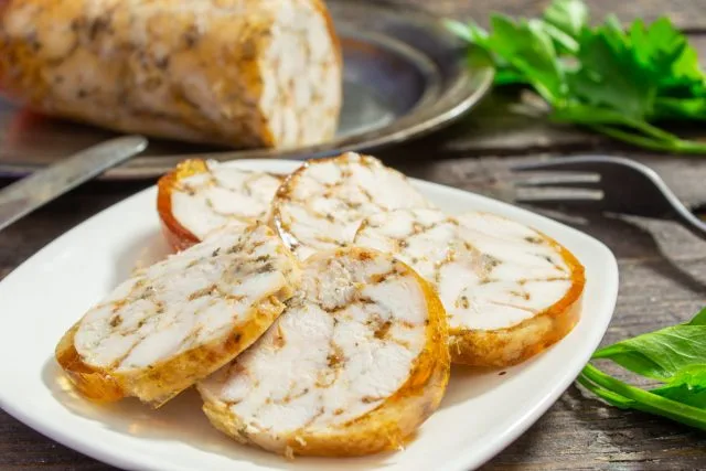 Oorlog van kipfilet met gelatine, Kaleyard Oorlog van kipfilet met gelatine
