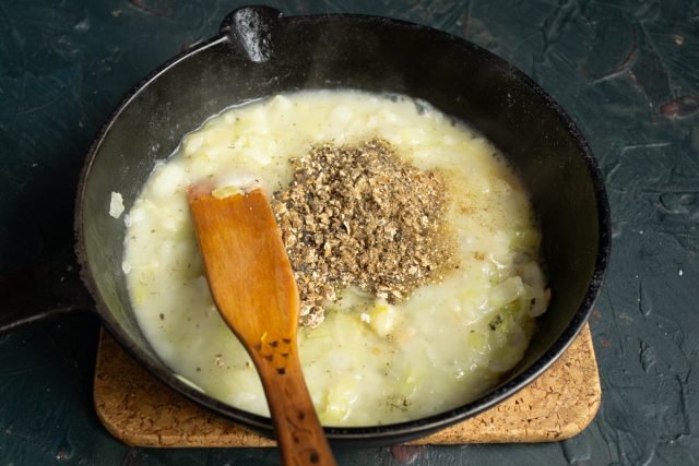 Lazy Kulebyak met pannenkoeken