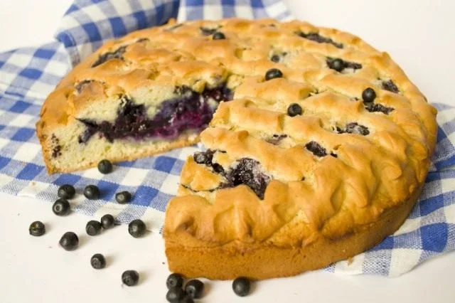 Bosbessen taart. Stap -By -stap Recept met foto, Kaleyard Bosbessen taart. Stap -By -stap Recept met foto