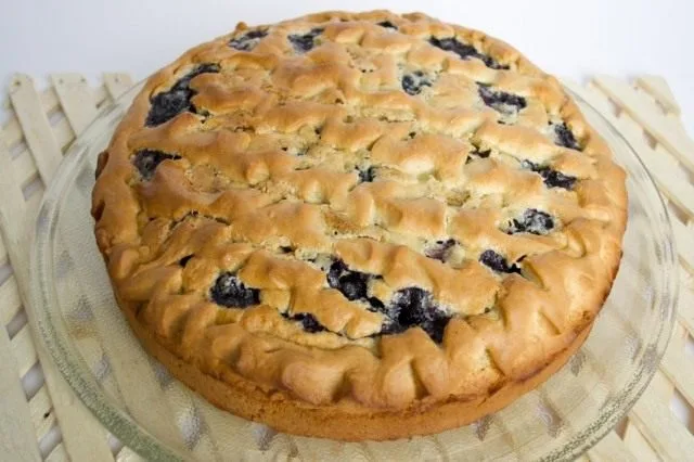 Bosbessen taart. Stap -By -stap Recept met foto, Kaleyard Bosbessen taart. Stap -By -stap Recept met foto