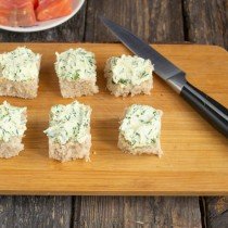 Canapes met een Scurry voor een feestelijke buffettafel