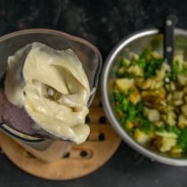 Aardappelsalade met komkommers in 15 minuten