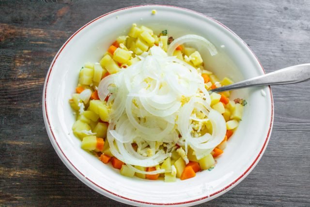 Aardappelsalade met ei en haring