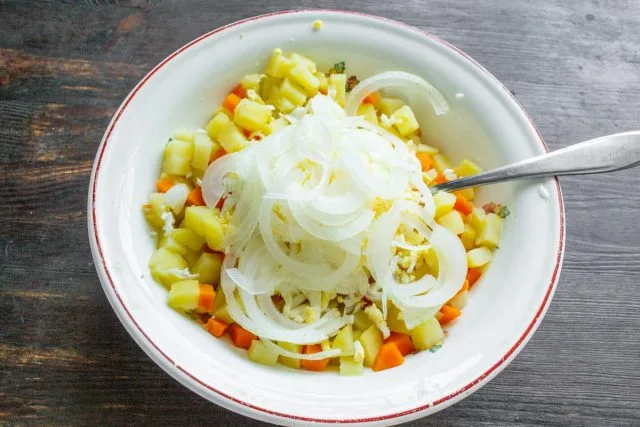 Aardappelsalade met ei en haring, Kaleyard Aardappelsalade met ei en haring