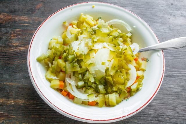 Aardappelsalade met ei en haring