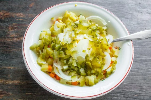 Aardappelsalade met ei en haring, Kaleyard Aardappelsalade met ei en haring