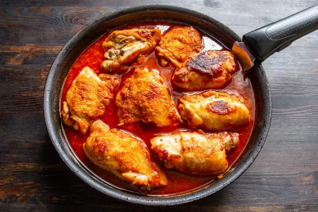 Kipheupen in tomatensaus, Kaleyard Kipheupen in tomatensaus