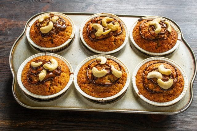 Coffee muffins met banaan